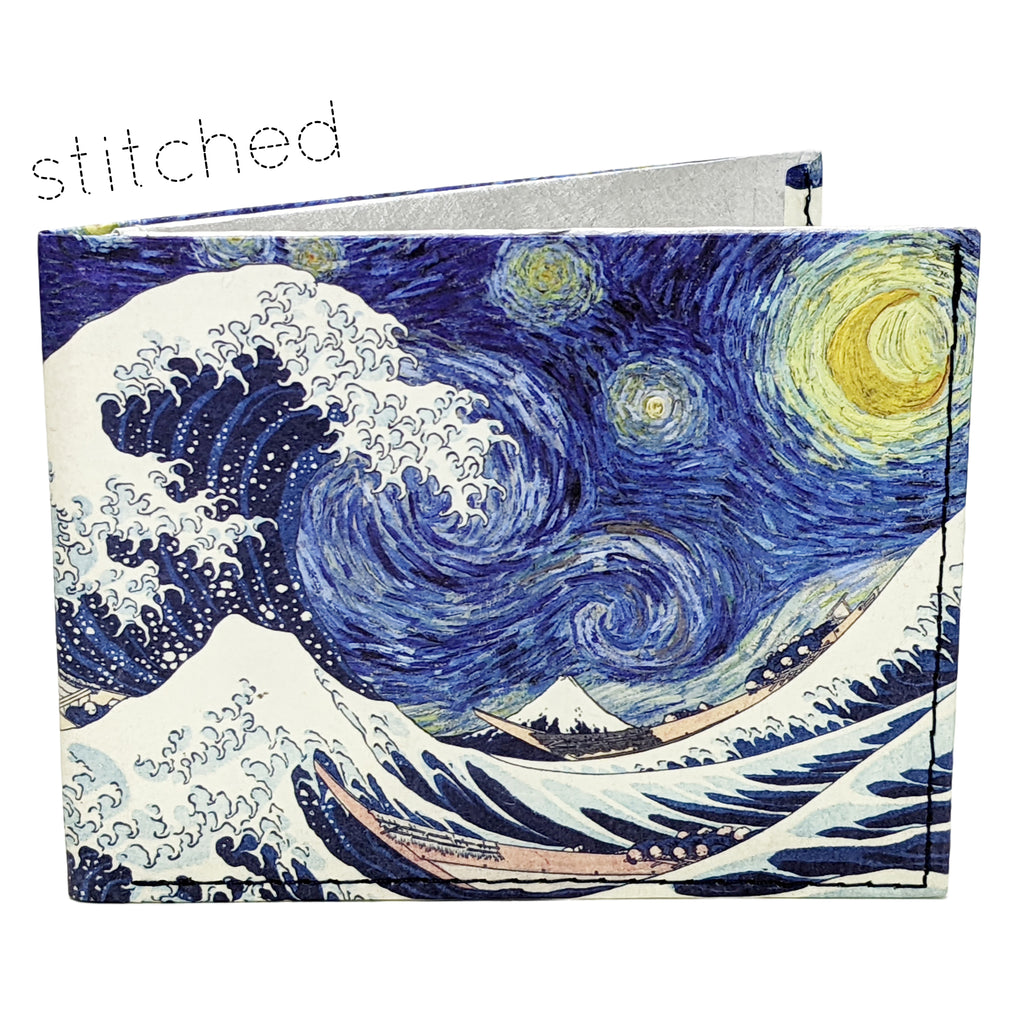 Starry Wave Stitched Billfold - DYNOMIGHTY Tyvek® Billfold